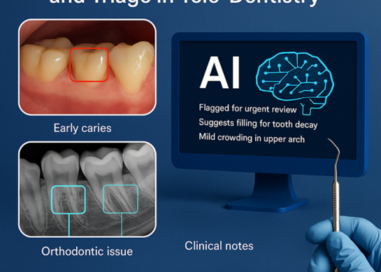 AI-Powered Diagnostic Imaging and Triage in Tele-Dentistry